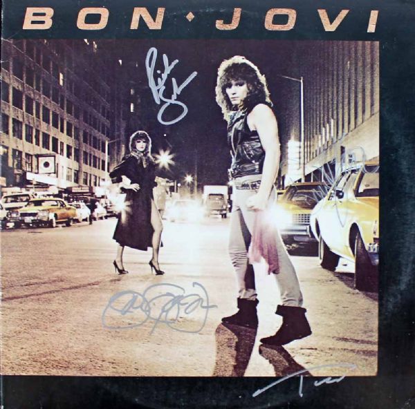 Bon Jovi Group Signed Debut "Bon Jovi" Album (4 Sigs)(Epperson/REAL)