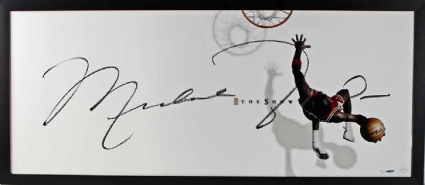 Michael Jordan Signed Limited Edition "The Show" Display with HUGE 3-Foot-Long Autograph! (UDA)