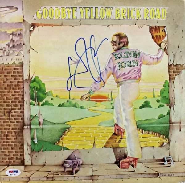Elton John Signed "Goodbye Yellow Brick Road" Record Album (PSA/DNA)