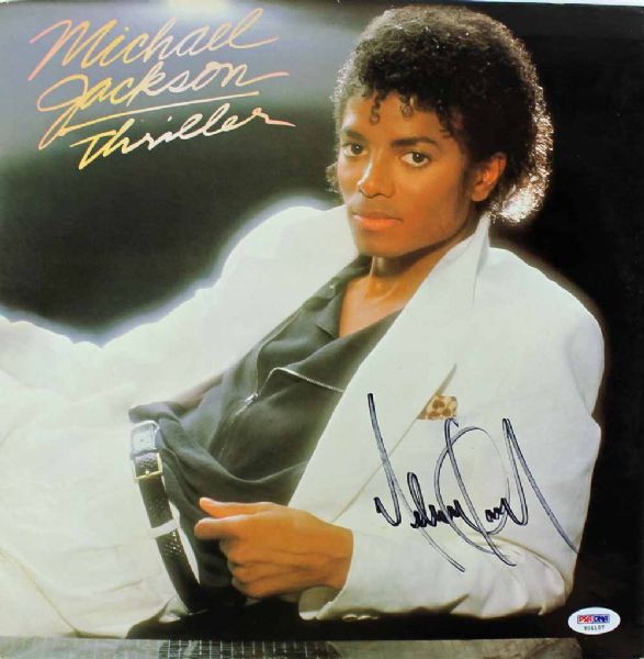 Michael Jackson Signed "Thriller" Record Album (PSA/DNA)