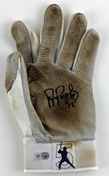 2012 Albert Pujols Game Worn & Signed Personal Model Batting Glove (MLB Hologram)
