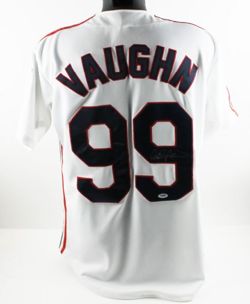 Charlie Sheen: Lot of Two (2) Signed Indians "Major League" Style Jerseys w/"Vaughn" & "WildThing" (PSA/DNA)
