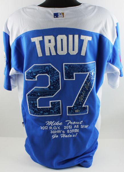 Mike Trout Signed 2012 All-Star Game Jersey with Rare Full "Michael Nelson Trout" Autograph (MLB Hologram)