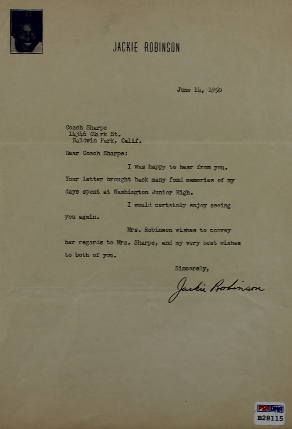 MLB players write letters to Jackie Robinson