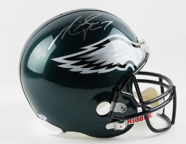 Philadelphia Eagles Stars: Vick, McCoy & Jackson Signed Eagles Full Sized Helmet (PSA/DNA)