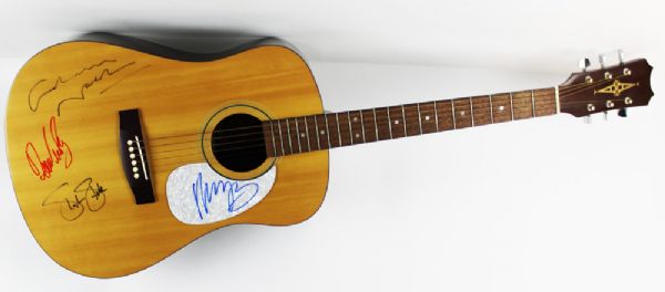 Crosby, Stills, Nash & Young RARE Group Signed Acoustic Guitar (Epperson/REAL)