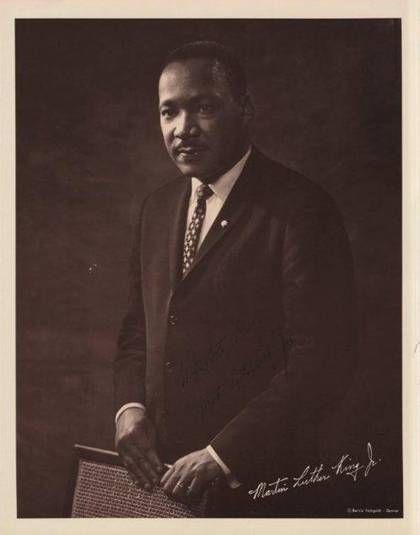 Martin Luther King Jr. Remarkable Signed 11" x 14" Portrait Photograph (JSA & Reznikoff LOAs)