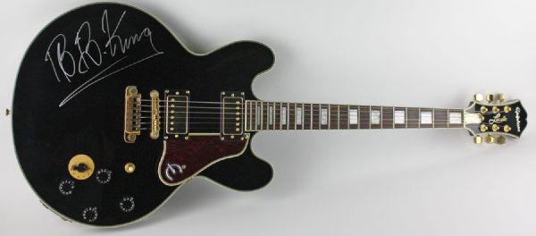 B.B. King Beautifully Signed Epiphone Lucille Personal Model Guitar (Epperson/REAL & PSA/DNA)