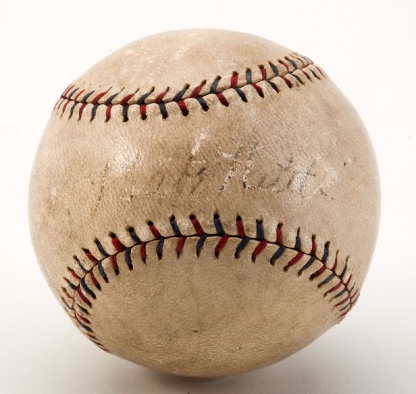 c.1927 Babe Ruth, Lou Gehrig & Al Schacht Signed OAL (Johnson) Baseball (PSA/DNA)