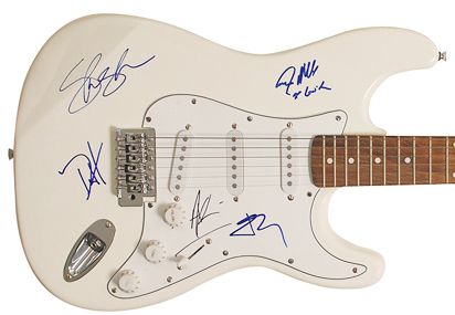 Guns N Roses Group Signed Stratocaster Style Electric Guitar (Original Lineup)(Epperson/REAL)