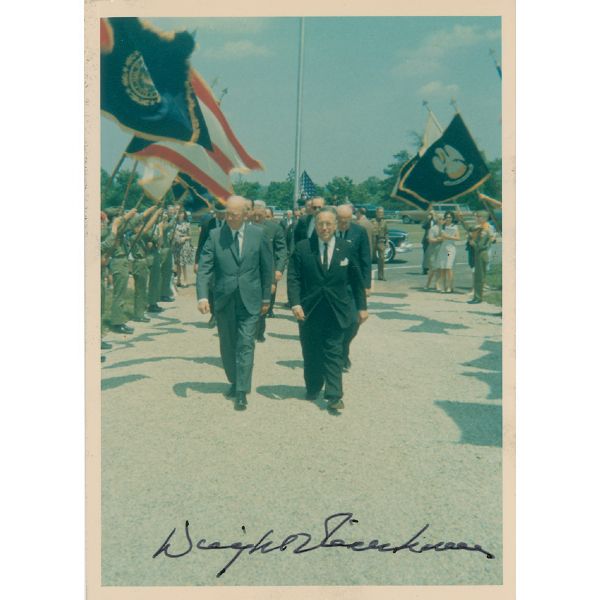 President Dwight D. Eisenhower Signed Original 5" x 7" Color Photograph (PSA/DNA)