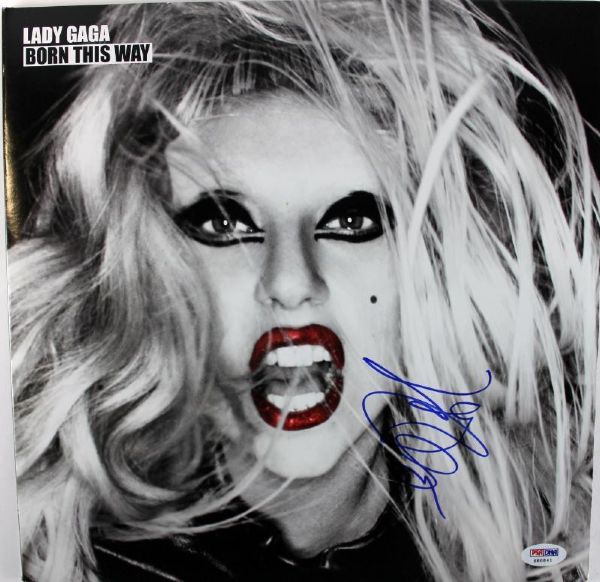 Lady Gaga In-Person Signed Album: "Born This Way" (PSA/DNA)