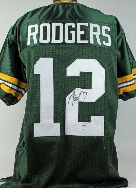 Aaron Rodgers Signed Green Bay Packers Jersey with "XLV MVP" Inscription (JSA & PSA/DNA) 