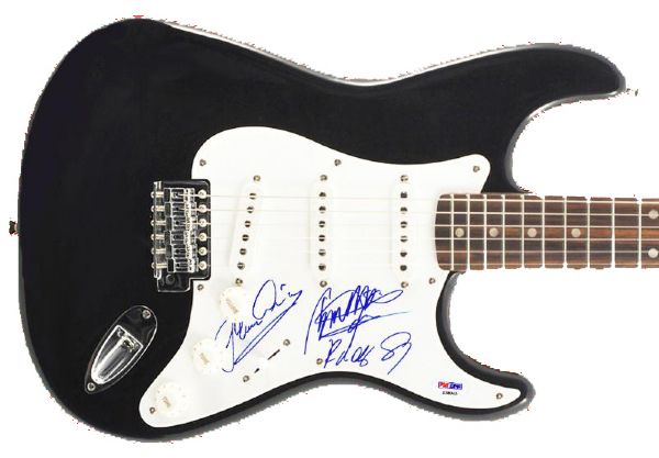 The Scorpions Group Signed Stratocaster Style Electric Guitar (3 Sigs)(PSA/DNA)