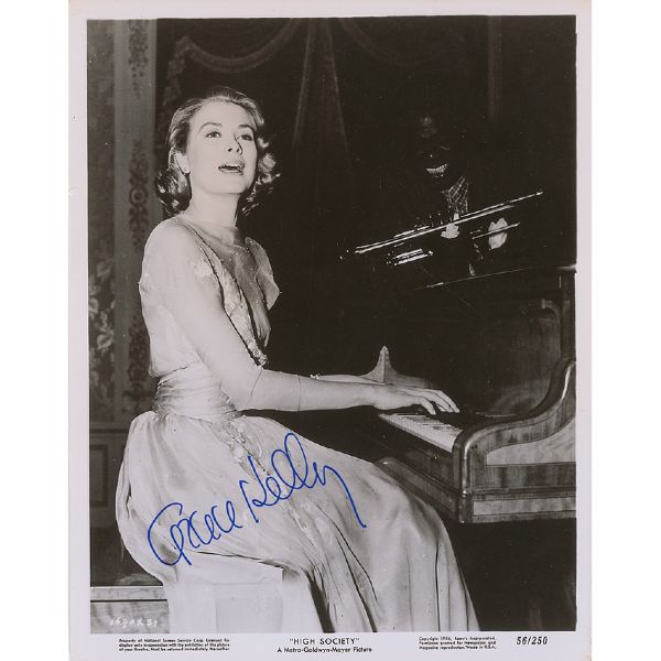 Grace Kelly Signed Vintage 8" x 10" MGM Publicity Photo for "High Society" (PSA/DNA)