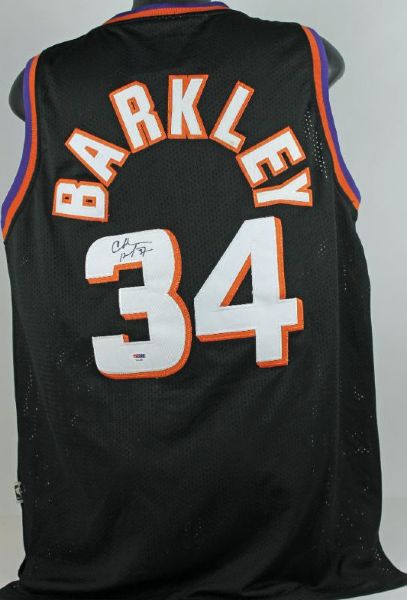 Charles Barkley Signed Phoenix Suns Pro Model Jersey (PSA/DNA)