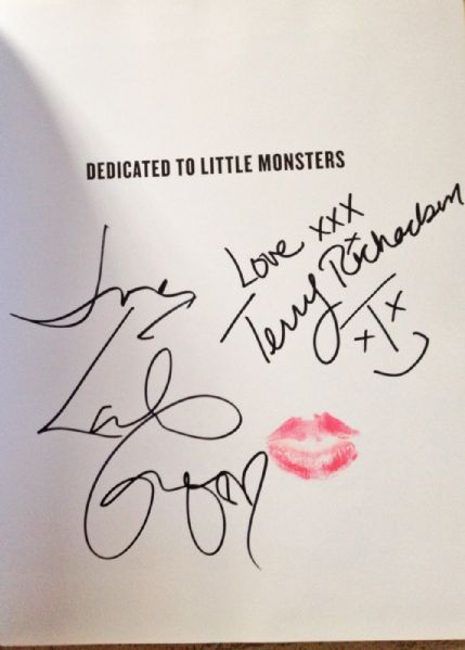 Lady Gaga Unique Signed & Kissed Hardcover Photo Book (PSA/DNA)