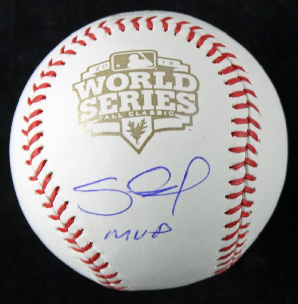 Pablo Sandoval Signed OML 2012 World Series Baseball (MLB, PSA/DNA)
