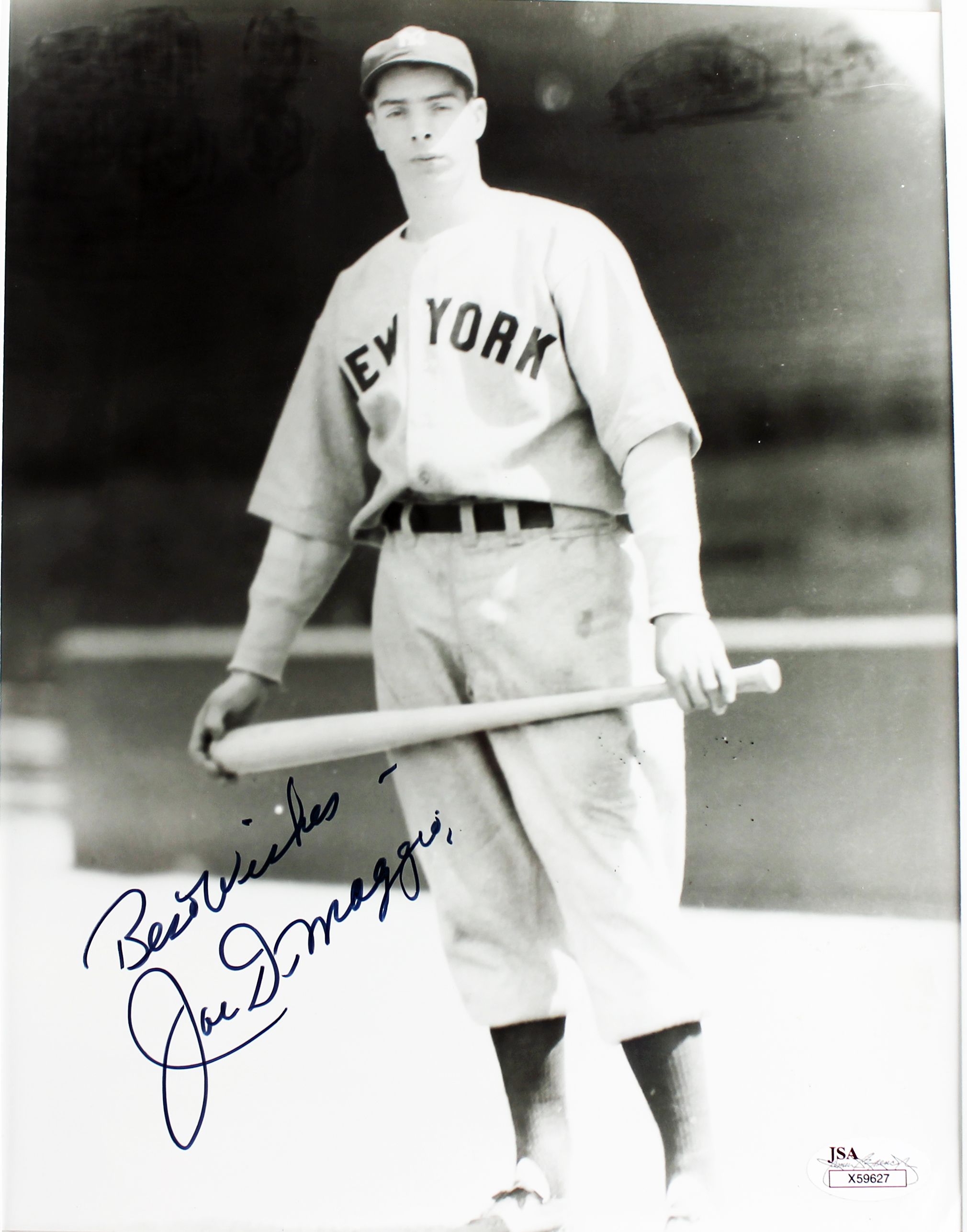 Lot Detail - Joe DiMaggio Signed 8" X 10" B&W Rookie Era Photo (JSA)