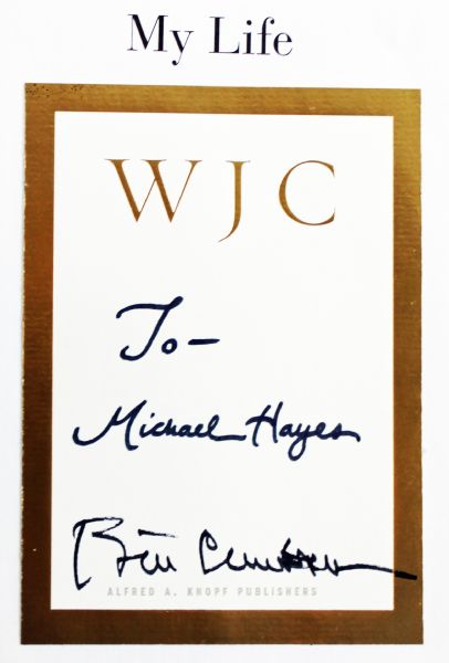 Bill Clinton Signed "My Life" Hardcover Book