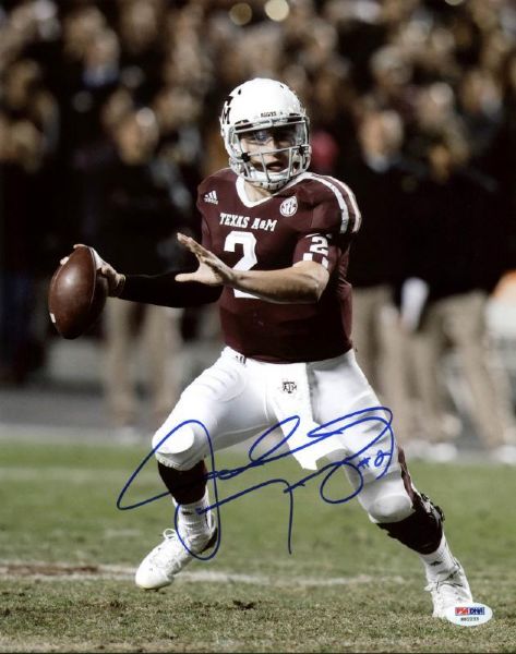 Johnny Manziel Signed 11" x 14" Color Photograph (PSA/DNA Rookiegraph!)