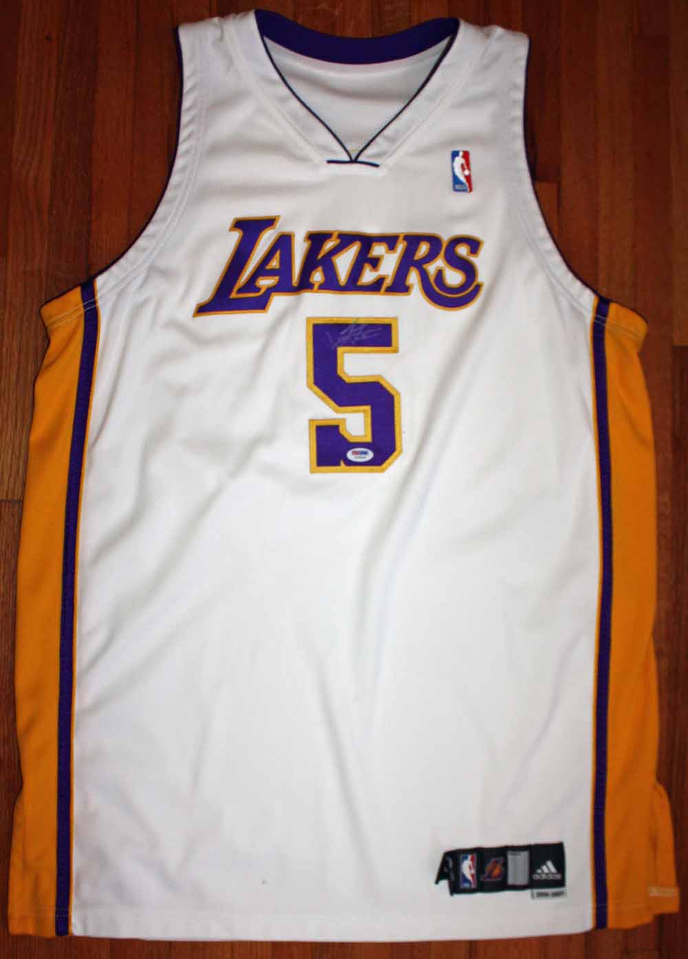 LA Lakers Adidas Jordan Farmar Practice Jersey - 5 Star Vintage