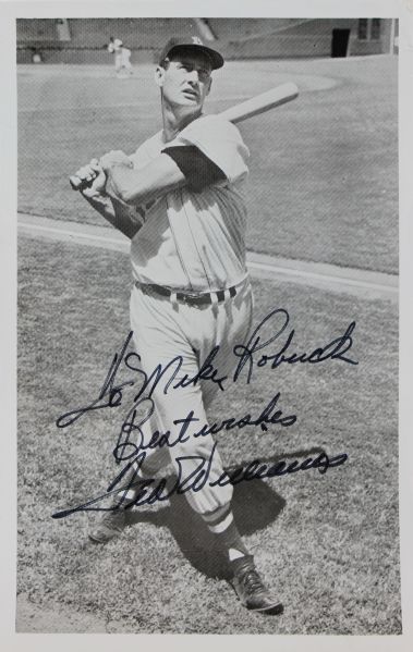Ted Williams Signed 6"x10" Glossy Photo (PSA/DNA)