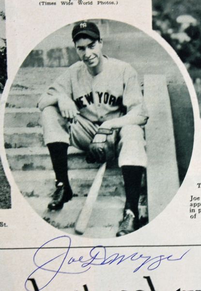 Joe DiMaggio Signed New York Times "Mid-Week Pictorial" (PSA/DNA)