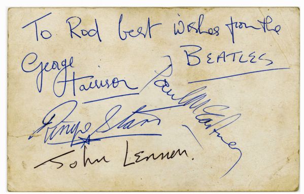 The Beatles Signed 1963 Parlaphone Promotional Photo with Exceptional Signatures (Epperson/REAL & Tracks)