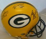 Green Bay Packers Super Bowl MVPs Signed & inscribed Proline Helmet w/ Rodgers, Starr & Howard (JSA & Tri-Star)