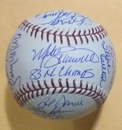 1983 Philadelphia Phillies Team Signed OML Baseball w/ 21 Signatures (JSA)