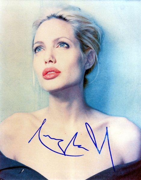 Angelina Jolie Signed 8x10 Color Photograph (PSA)