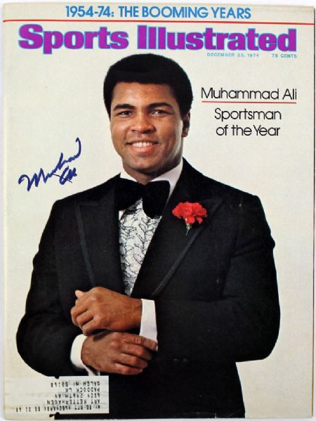 Muhammad Ali Signed 12/23/74 Sports Illustrated (PSA/DNA)