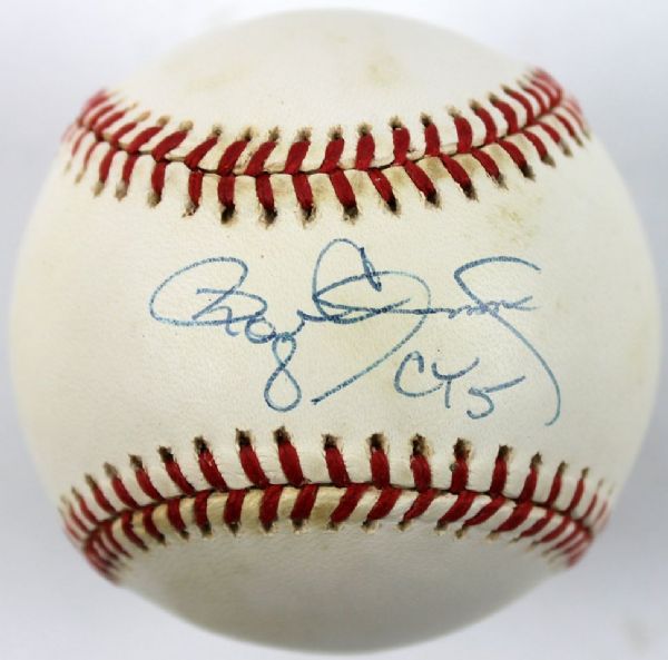 Roger Clemens Signed & Inscribed "5x Cy Young" OAL (Budig) Baseball (PSA/DNA)