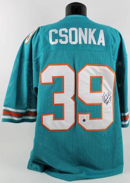 Larry Csonka Signed Pro-Style Miami Dolphins Jersey (Csonka, GTSM, GAI)