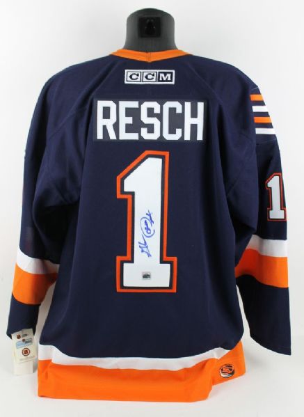 Chico Resch Signed NY Islanders Jersey (DPI Sports)