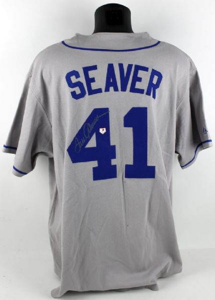 Tom Seaver Signed NY Mets Vintage Jersey (PSA/DNA)