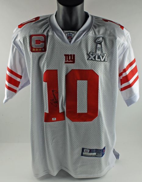 Eli Manning Signed Super Bowl XLVI New York Giants Jersey (GAI)