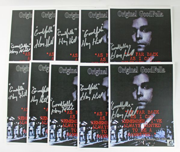 Lot of 109 Henry Hill Signed "Goodfella" movie poster 8x10s