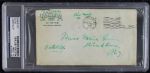 Ty Cobb Signed Envelope Page (PSA/DNA Encapsulated) 