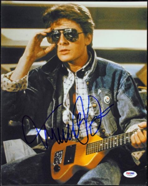 Michael J. Fox Signed 11 x 14 Color Photo (PSA/DNA)