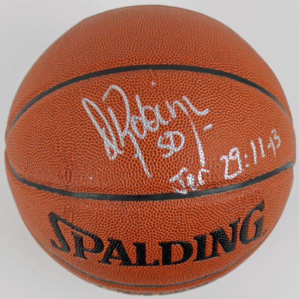 David Robinson Signed I/O Basketball (JSA)