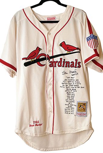 Stan Musial ULTRA RARE Signed "Stat" Jersey with 20 Handwritten Inscriptions (1 of 5 Known to Exist!)(PSA/DNA)