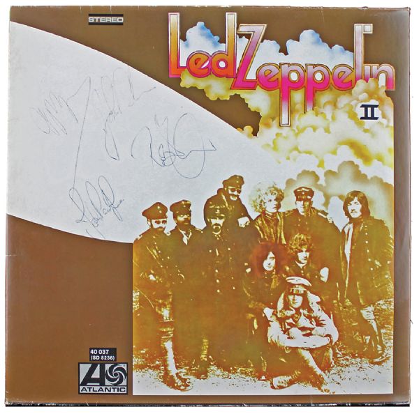 Led Zeppelin Ultra Rare Group Signed "Led Zeppelin II" Album with John Bonham (PSA/DNA)