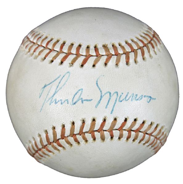 Extraordinary Thurman Munson Single Signed OAL (MacPhail) Baseball c. 1974-76 (PSA/DNA)