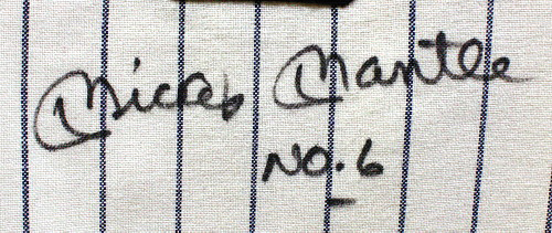 Lot Detail - Mickey Mantle Signed NO. 6 Jersey (Upper Deck Authenticated)