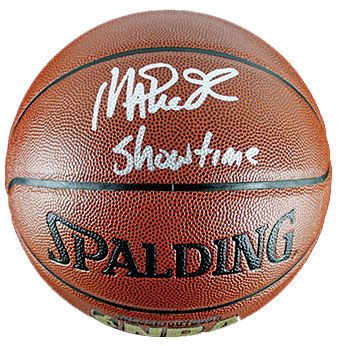 Magic Johnson "Showtime" Signed NBA Basketball (PSA/DNA)