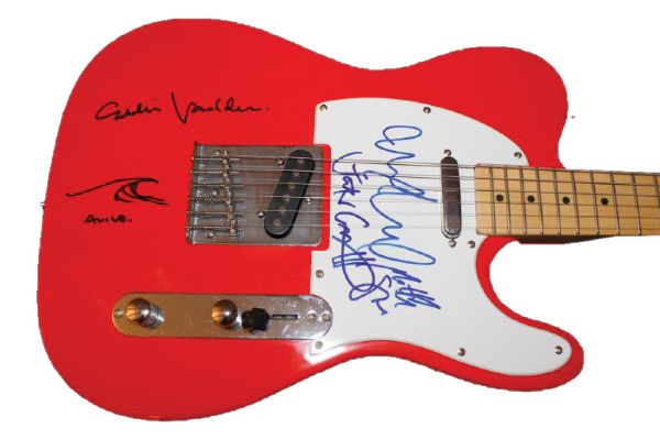 Pearl Jam (5) Vedder, McCready, Cameron, Ament & Gossard Signed Electric Guitar (PSA/DNA)