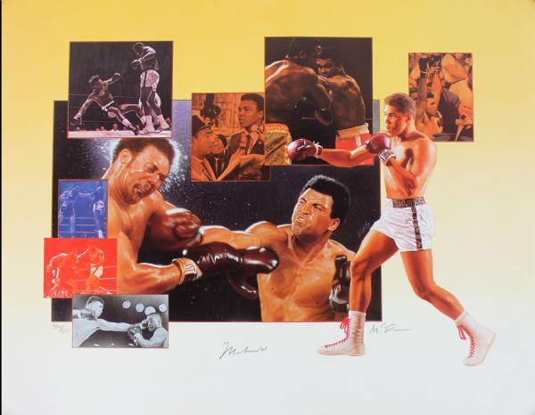 Muhammad Ali Signed 18" x 24" Color Lithograph (PSA/DNA)