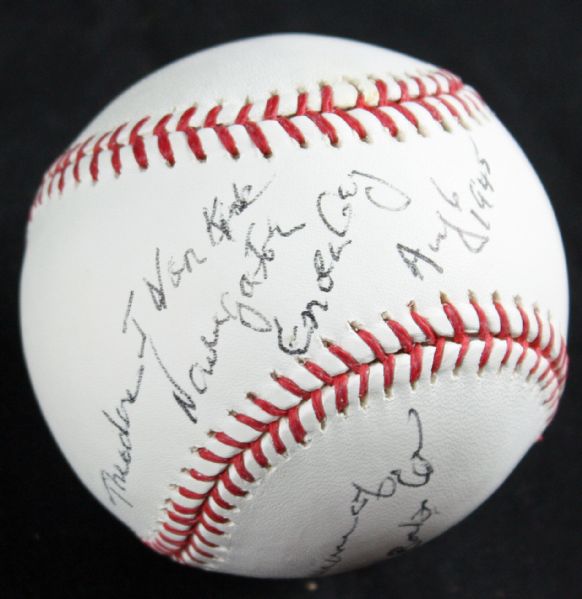 Enola Gay: James Van Kirk Signed Baseball (PSA/DNA)